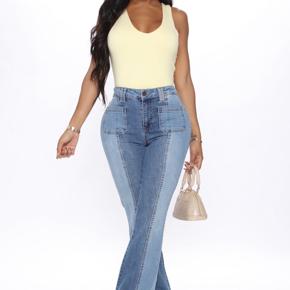 Fashion nova 70’s style jeans